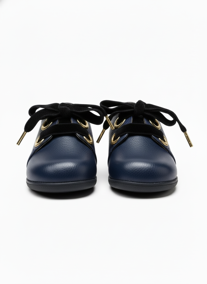 Zapatos azul cordón