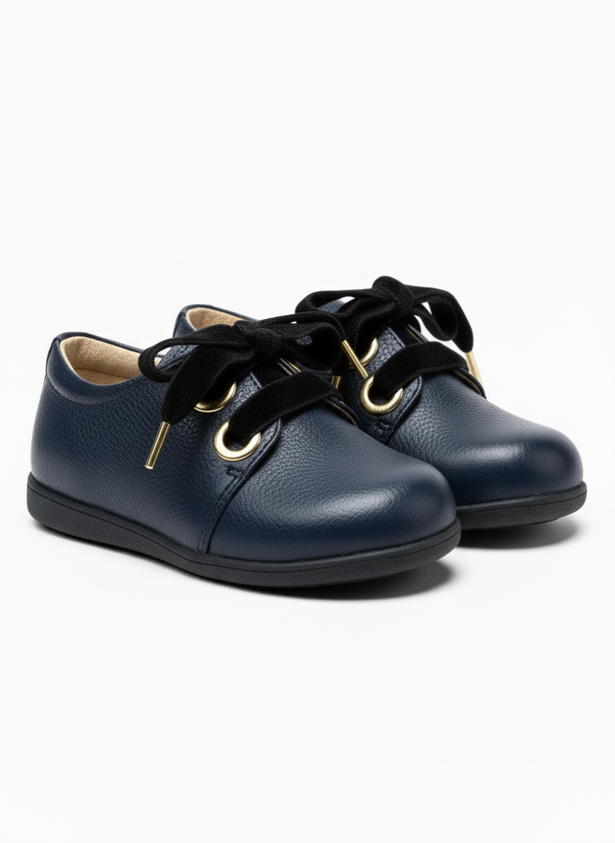 Zapatos azul cordón