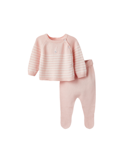 Conjunto hilo primera muda bebé niña