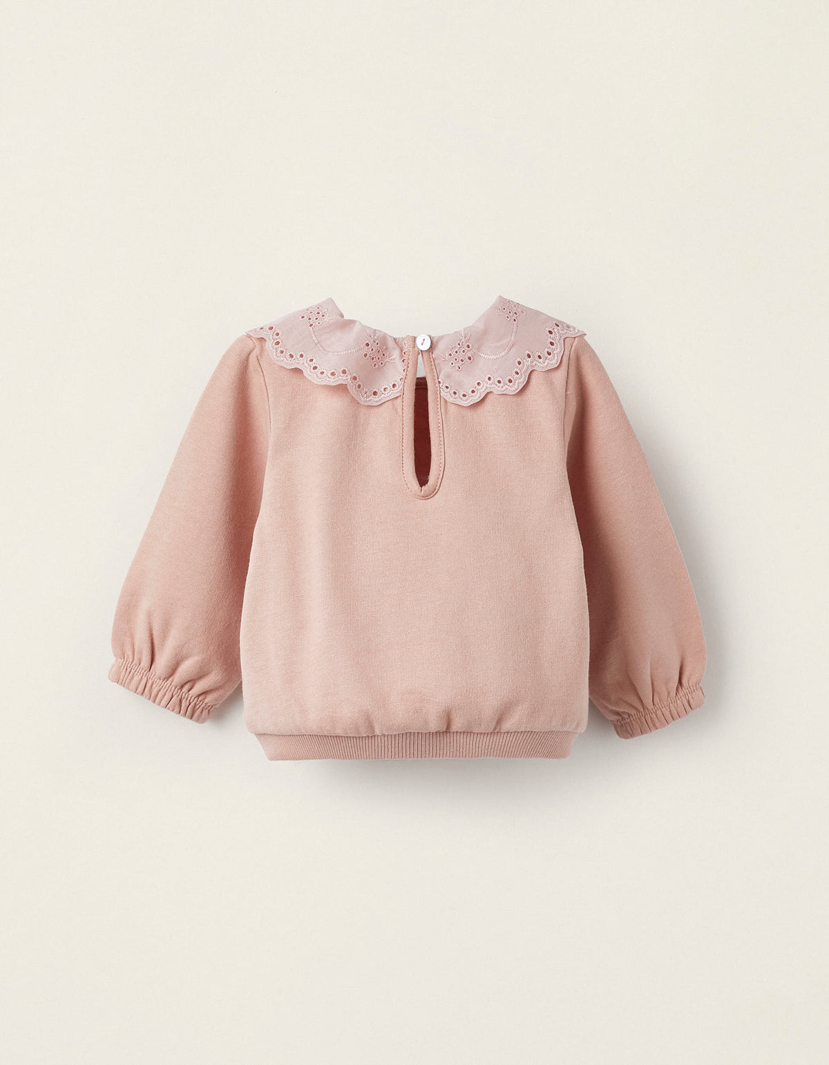 Buso algodón cuello brocado bebé
