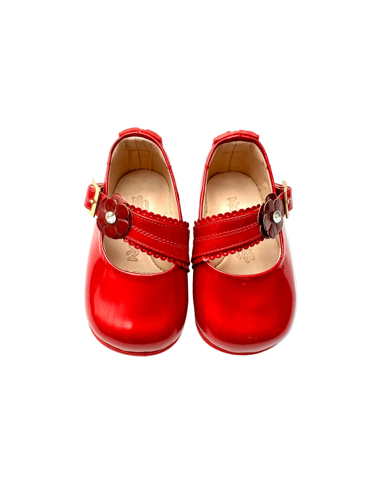 Zapatos rojo flor