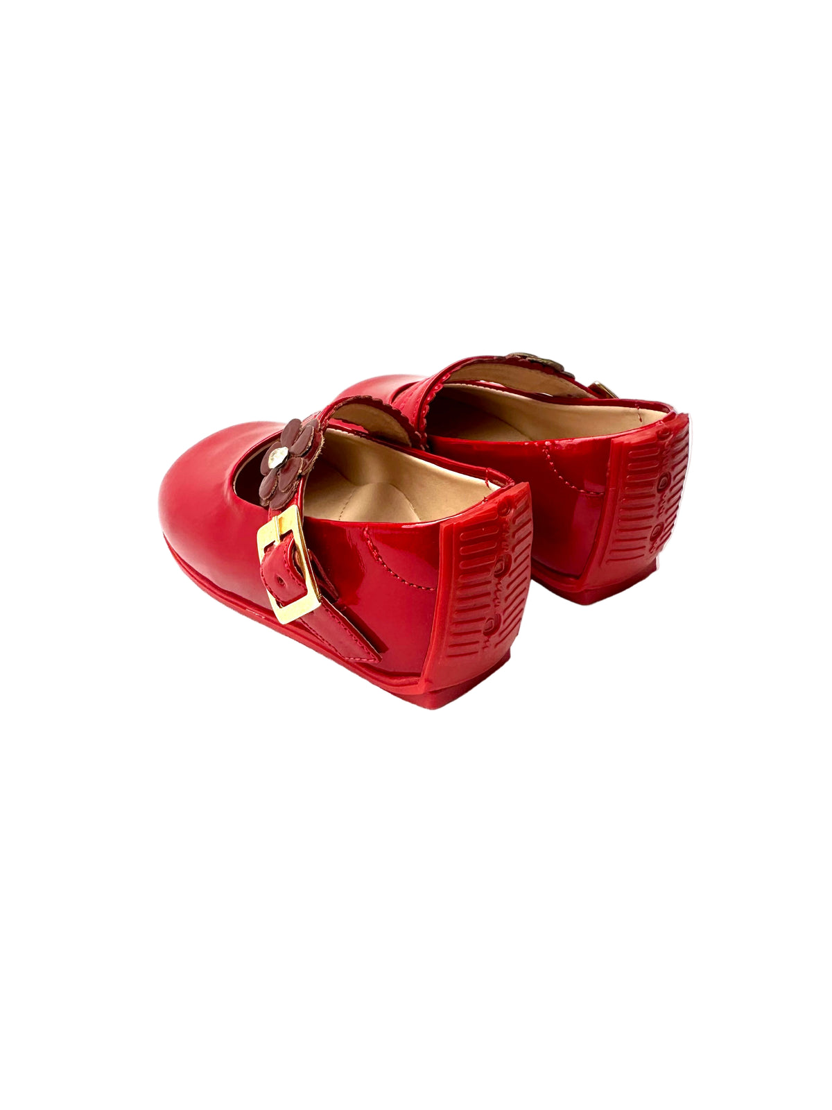 Zapatos rojo flor