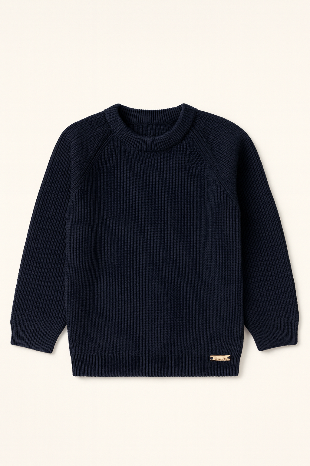 Saco tejido de punto niño cuello redondo